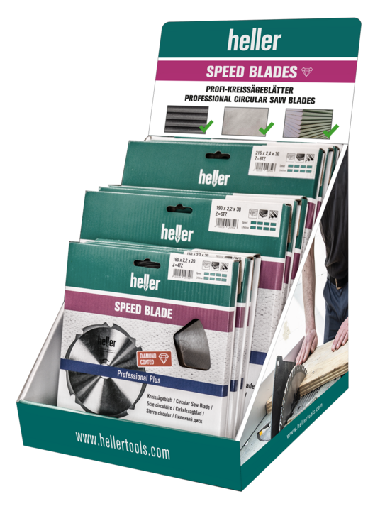 Heller Speed Blades Display